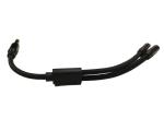 1 / 4 Inch Headphone Splitter Cable Assembly 2 Female To 1 Male Audio Cable