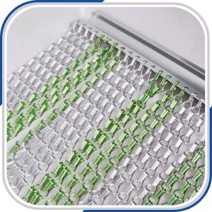 China wide 90cm by high 210 cm sunfast chain fly screen curtain factory