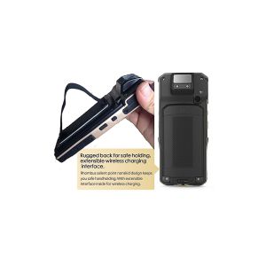 Handheld RFID Android Barcode Scanners With Display / Keypad NFC Integrated