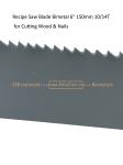 Recipe Saw Blade Bimetal 6" 150mm 10/14T for Cutting Wood & Nails,Reciprocating