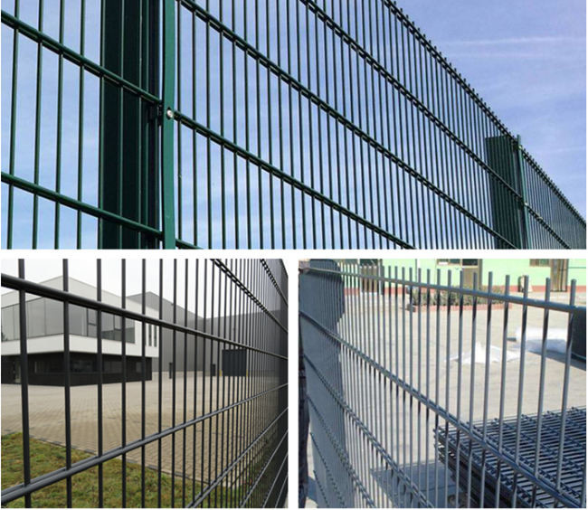 Heavy Gauge Pvc Coated Welded Double Wire Fence 656 868 Horizontal
