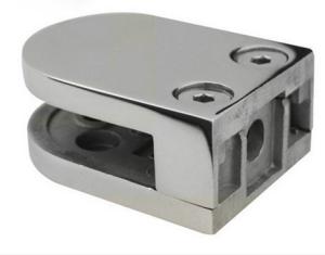 China AISI 316 Stainless Steel Glass Clamp Satin Finish Flat base For 6 to 10mm glass isure marine factory