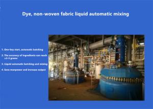 China Dye , Non-Woven Fabric Liquid Automatic Mixing For Hot Melt TPU factory