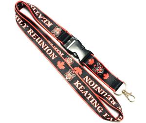 China Heat Transfer Dye Sublimation Lanyards Safety Buckle Metal Hook for Games factory