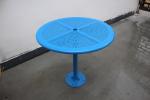 Street Furniture Gavin Park Steel Round Table With Benches Rustproof Outdoor