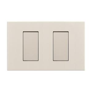 China High Standard 2 Gang 1 Way Switch American Standard Elegant Design Fireproof PC Plastic factory