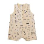2023 summer Hot sale 100% organic cotton printed animal knitted newborn baby