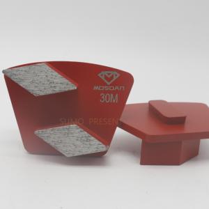 China Double Rhombus Trapezoid Segments Redi Lock Diamond Grinding Shoes for Husqvarna factory