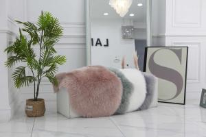 China Sheepskin Shag Rug Plush Faux Fur Rug Soft Modern 60*90cm Anti - Slip Suede factory
