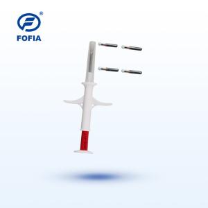 China White Syringe Pet Tracker Microchip EO Gas Sterilization 134.2KHz Identification Track factory