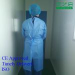 Eo Gas Sterile Disposable Surgical Gown Class 1 Flammability Rating custom color