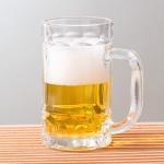 Embossed 13oz Glass Drinking Cups Transparent 370ml Lead Free Engraved Beer