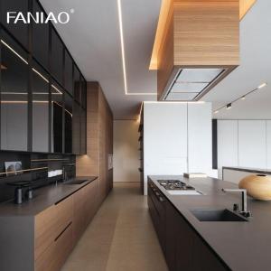 China Custom Modular Modern Design Villa Kitchen Furniture Kitchen Cabinet factory