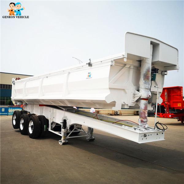 Three Axles Rear Tipping Dump Semi Trailers 50 Tons Mechanical Suspension In Australia