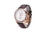 50m Waterproof Stainless Steel Chronograph Watch IP Rose plating printed mark