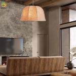 Vintage Single Decorative Fabric Pendant Light For Dining Room Living Room