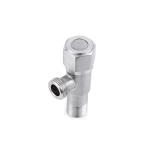 90 Degree SS304 Faucet Angle Valve Brushed OEM Stainless