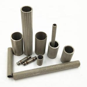 China High Strength Sintered Wire Mesh Filter Cartridge For Industrial Pressure Filter factory