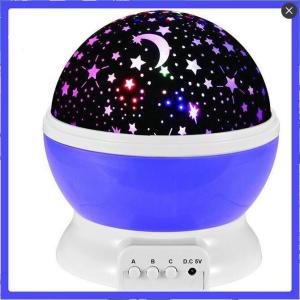China 13x13x14cm Starry LED Projector Night Light With 360 Rotation factory