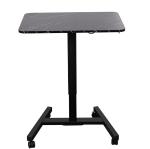Executive Director Wooden Office Table with Pneumatic Height Adjustment and
