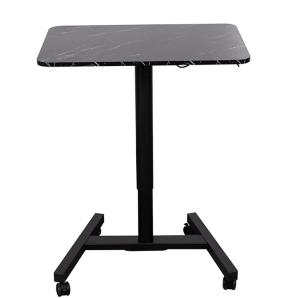 China Executive Director Wooden Office Table with Pneumatic Height Adjustment and Wheels factory