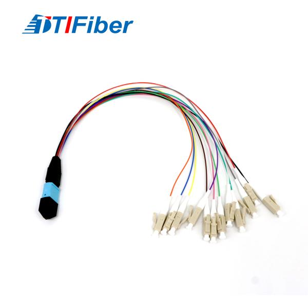 MPO Fan-out cable High reflection loss with APC High fiber density (maximum 24