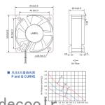 Original 50*50*25mm brushless cooling fan axial flow fan Switching power supply