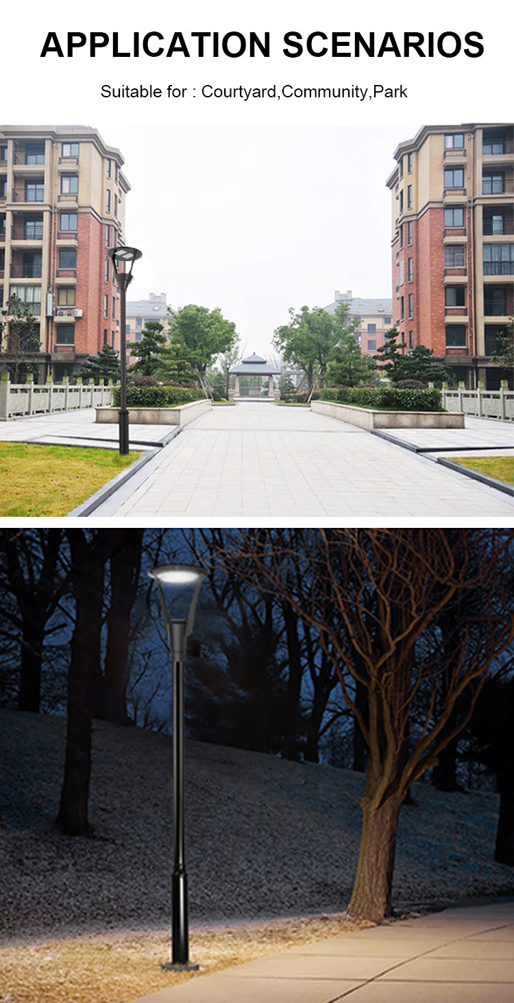 SMD 3030 AC220-240V LED Park Lights PF0.95 30° Sensor for Garden Yard Street Lighting