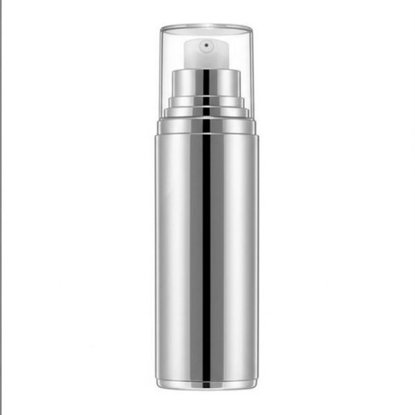China Customized White Cosmetic Airless Bottle with Crimp Sealing and ISO9001 Certification factory