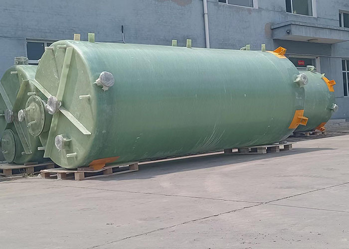 2CBM Fiberglass Storage Frp Water Tank Vertical For HCL And Chemicals