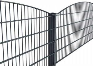 China Powder Coated Mesh Fencing L3000mm Double Wire Welded Fence 55X200 factory