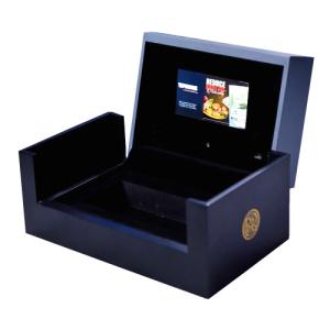 China Presentation LCD Screen Video Gift Box Black 7inch 256MB Memory for souvenir factory