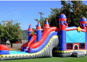 China Commercial Inflatable Obstacle Course Race Inflatable Moonwalk Jumping Castle factory