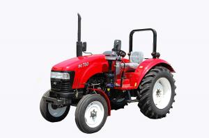 China Red Compact Diesel Tractor 4 Wheel Drive Tractor Hydraulic Steering System factory