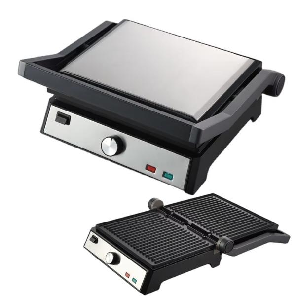 Electric Contact Bbq Smokeless Grill Home Cooking Appliance Detachable 4/6 Slice