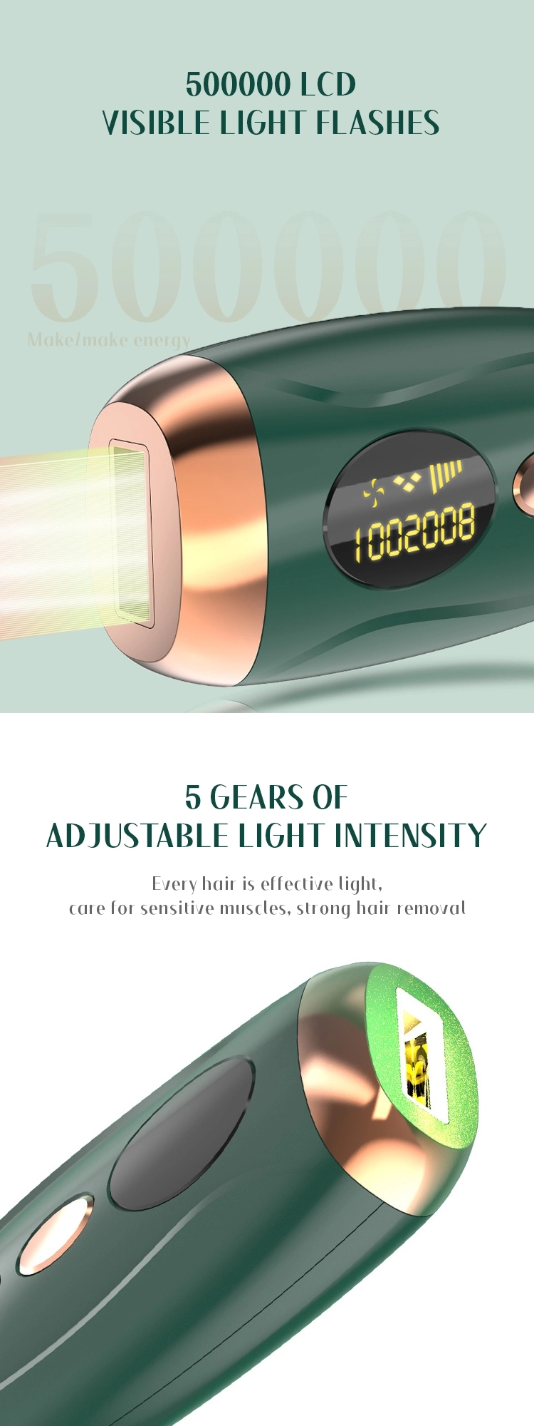 Home Use Mini Portable Ipl Laser Hair Remove Device Painless