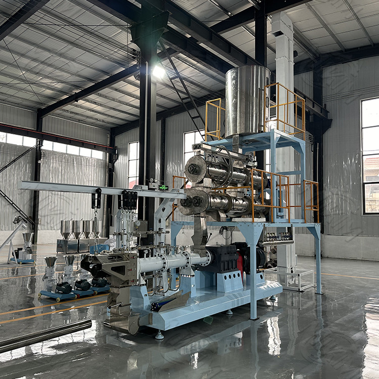 Low Electricity Floating Fish Feed Extruder Processing Line CE / ISO Certification