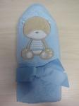 100% cotton woven terry fabric embroidered hooded baby towels