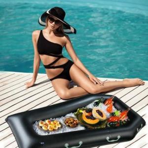China Inflatable Pool Beverage Snacks Float Raft Party Toy Floating Drink Cooler factory