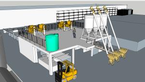 China 45# Steel Constructure Magnesium Oxide Board Production Line for Wall Pannel factory