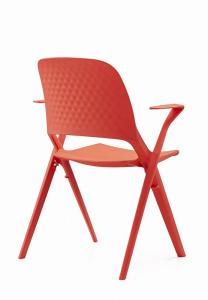 China Comfortable Plastic Accent Chair Modern Colorful Plastic Dining Chairs factory
