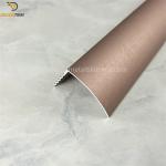 Metal Stair Nose Trim Metal Stair Nosing Anti Slip Luxury Coffee Profile For