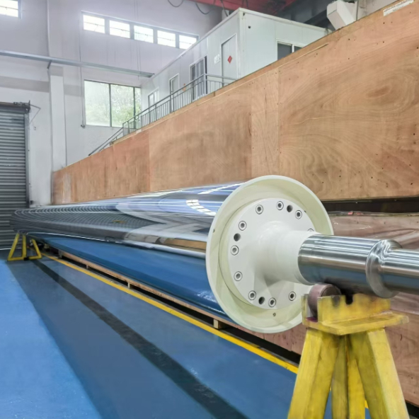 100UM Chrome Coating Cooling Roller with High Heating Exchange Rate and Q345