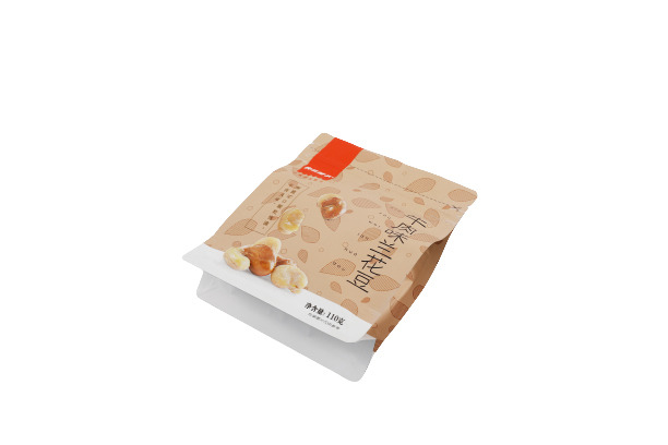 Moisture Proof Service Flat Bottom Stand Up Pouches With Resealable Zipper Top