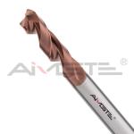 3D Carbide Twist Drills 10mm Twist Drill Bits M7 For Iron Cast Iron Inconel