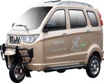 China200cc Luxury Vacuum Truck Luoyang Closed Cabin 3 Wheel CarTuc Tuc Scooter