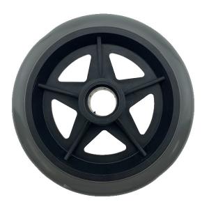 China 125mm PVC TPR Wheelchair Front Casters With PP Core , Wheelchair Castor Wheels factory