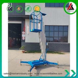 China CE ISO Hydraulic Vertical Mast Lift 6m Electric Single Man Lift Equipment factory