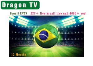 China Brazil IPTV Subscription for Android TV BOX 227 Live 4000+ VOD Channels with 4K Channels IP TV Free Trial Smart Tv IPTV factory