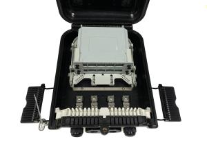 China 1*16 SC Fiber Optic Splitter Box for CCTV FTTH GPON Pole Wall Mount PC factory